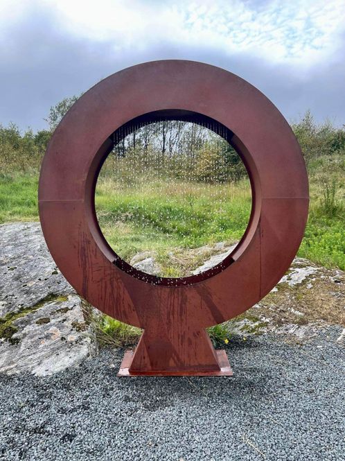 Hovedbilde Fontene Sirkel 150cm - Cortenstål 
