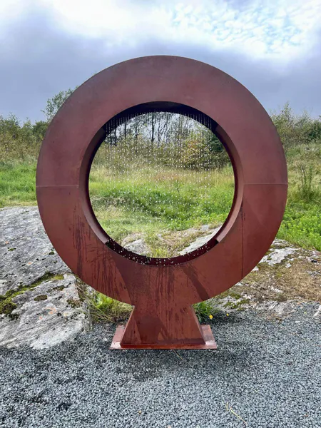 Hovedbilde Fontene Sirkel 150cm - Cortenstål 